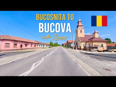 Scenic Drive in Romania 🇹🇩 From Bucoșnița to Bucova Through Mountain Valleys and Green Countrysi