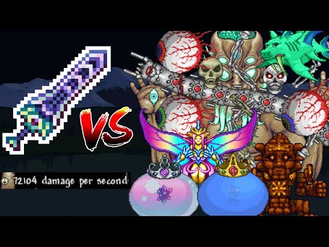 Terraria - Zenith vs 11 Bosses at the same time! (Master Mode)