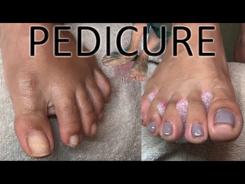 Full pedicure (time lapse video) right to the point no time wasted