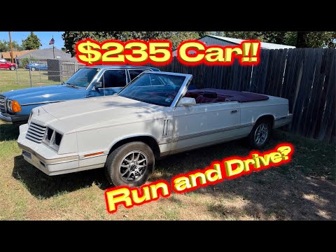I won a 1982 Dodge 400 K Car for $235 from IAA!! Run and Drive? 0-60?
