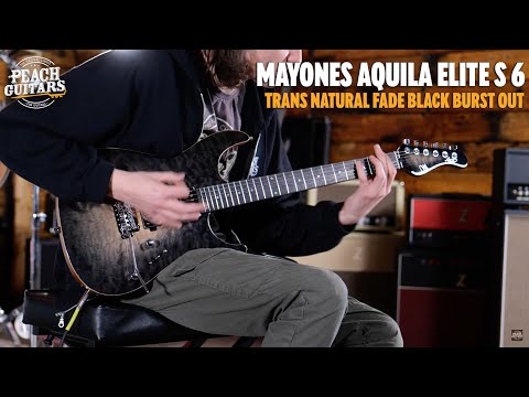 No Talking...Just Tones | Mayones Aquila Elite S 6 Trans Natural Fade Black Burst Out Gloss