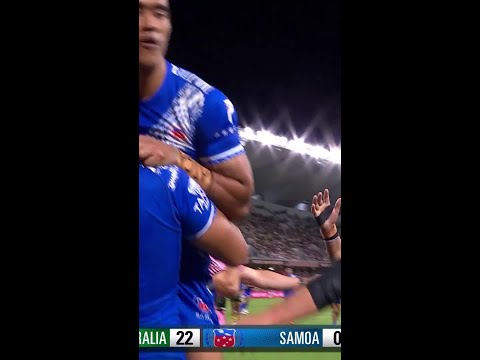 Murray Taulagi scores for Samoa! #nrl