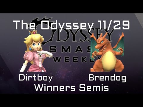 The Odyssey 11/29 Winners Semis - Dirtboy (Peach) vs. Brendog (Charizard/Mario)