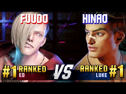 SF6 ▰ FUUDO (#1 Ranked Ed) vs HINAO (#1 Ranked Luke) ▰ High Level Gameplay