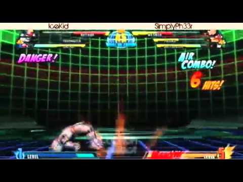 2-28-11 Icekid (Taskmaster/Arthur/Sentinel) vs Simply Ph33r (Wesker/Doom/Phoenix) - MvC3