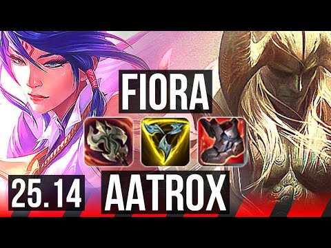 FIORA vs AATROX (TOP) | Legendary, 600+ games | KR Grandmaster | 25.14