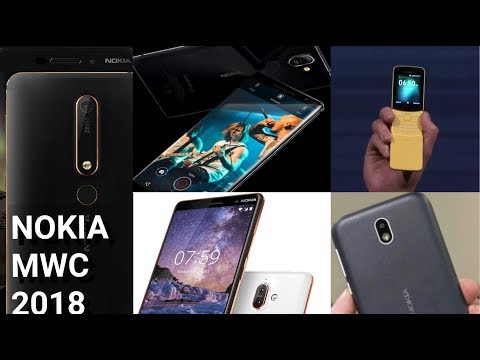 Nokia 1, Nokia 7 Plus, Nokia 8 Sirocco, Nokia 6 2018, Nokia 8810 4G // Nokia at MWC 2018