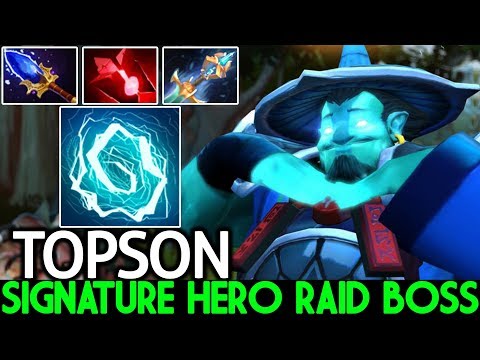 TOPSON [Storm Spirit] Imba Signature Hero Raid Boss Beautiful Scepter 7.22 Dota 2