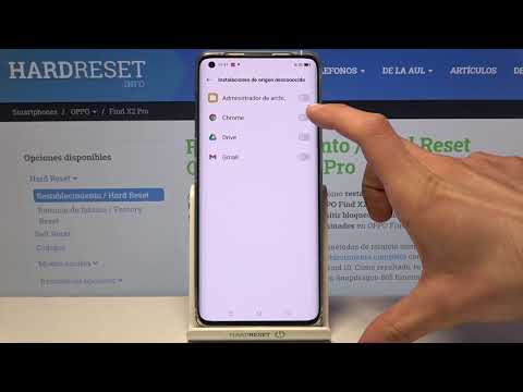 Cómo activar fuentes desconocidas en OPPO Find X2 Pro - orígenes desconocidos