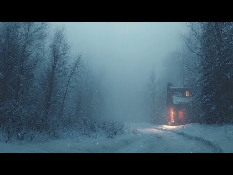 Serene Snowbound Hearth ❄️ Deep Sleep Instrumental Jazz (1 Hour)