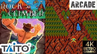 Rock Climber Arcade ( Taito 1981 ) 4k Gameplay