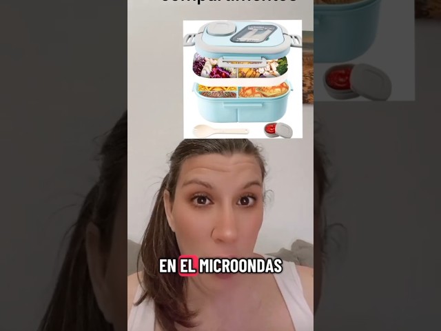 Vídeo relacionado con Diboniur Fiambrera con 3 Compartimentos y Cubiertos Infantil Adulto, 1400ml Lunch Box Fiambrera Hermetica Comida Trabajo Escuela Picnic Microondas (Azul)