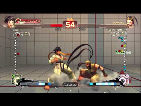 elist [Makoto] vs. NEW-SHIMAUTA [Ibuki] | 2 of 2 Ranked Matches | SSF4 AE