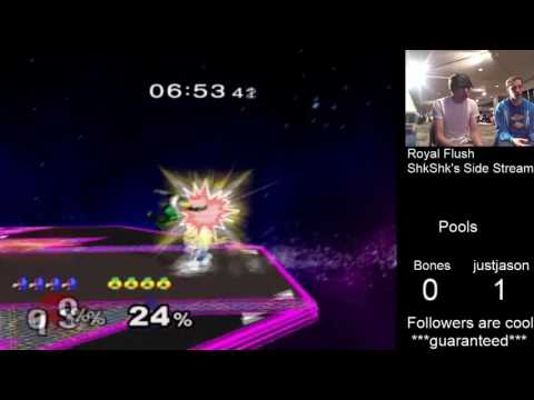 Royal Flush SSBM Pools - Bones (Falco) vs. Just Jason (Sheik)