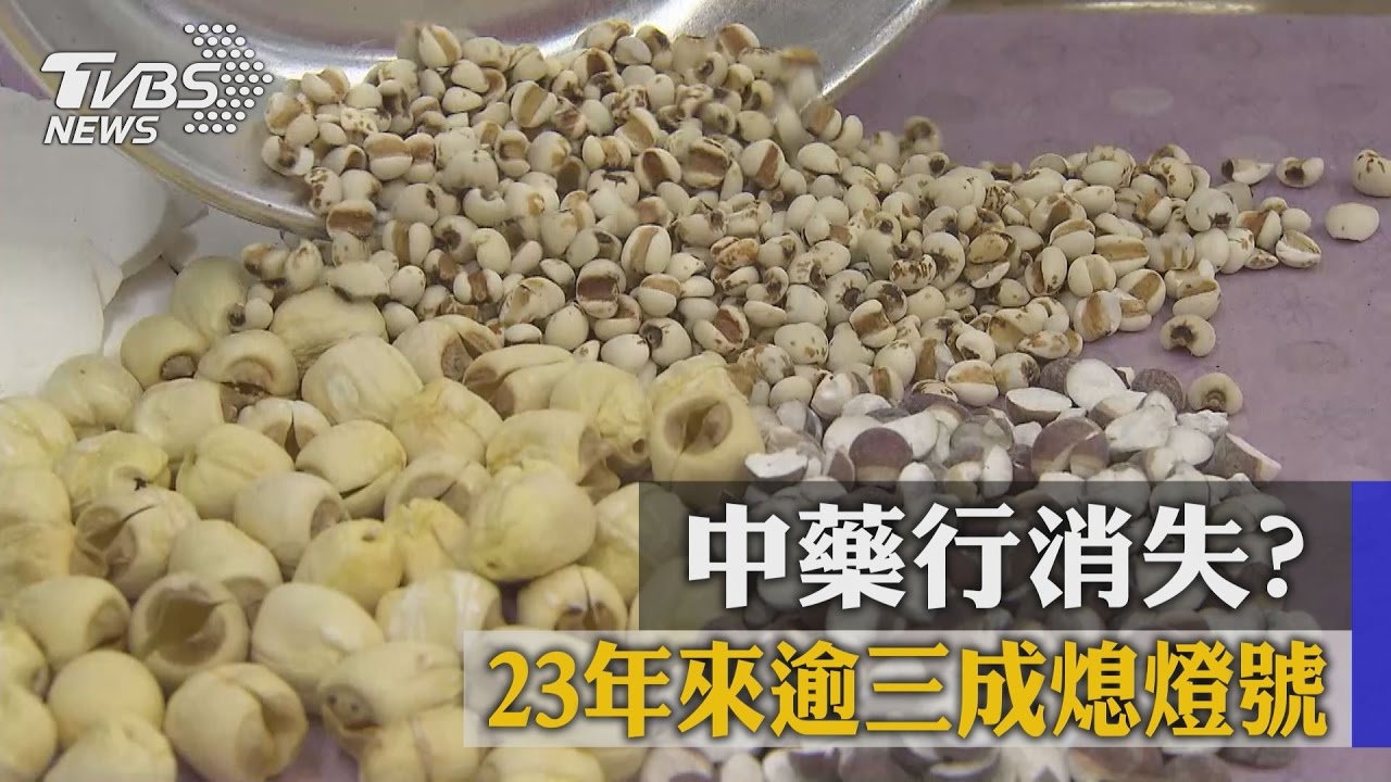 中藥行消失？23年來逾三成熄燈號