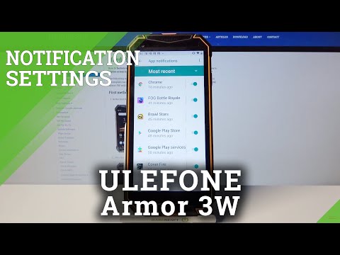 Activate and Disable Notifications for Apps - ULEFONE Armor 3W