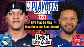 🔴 Orlando Magic vs Detroit Pistons | 2026 NBA playoffs | Game 5 | Scoreboard | Play-by-Play