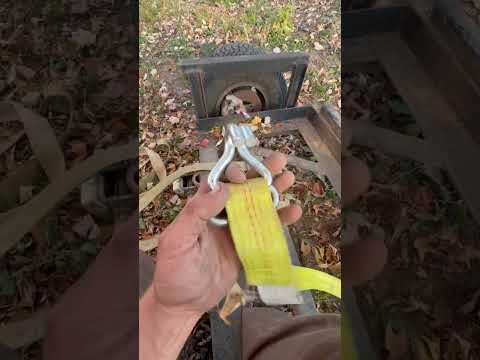 Heavy Duty ratchet strap ends lasso vs hook vs modified quick link removable screw on chain o-ring