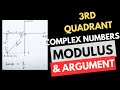 HOW TO FIND THE MODULUS AND ARGUMENT OF A COMPLEX NUMBER |PART 3| (in 3rd quadrant)