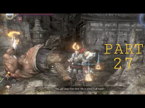 Nioh 2 Pt 27 How to fight(One Eyed Oni)Boss fight Walktrough Ps4 pro gameplay