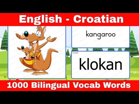📌Learn English Croatian Vocabulary with Pictures for Beginners : Naučite engleski hrvatski vokabular