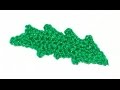 Как связать лист ромашки - How to crochet leaf chamomile 