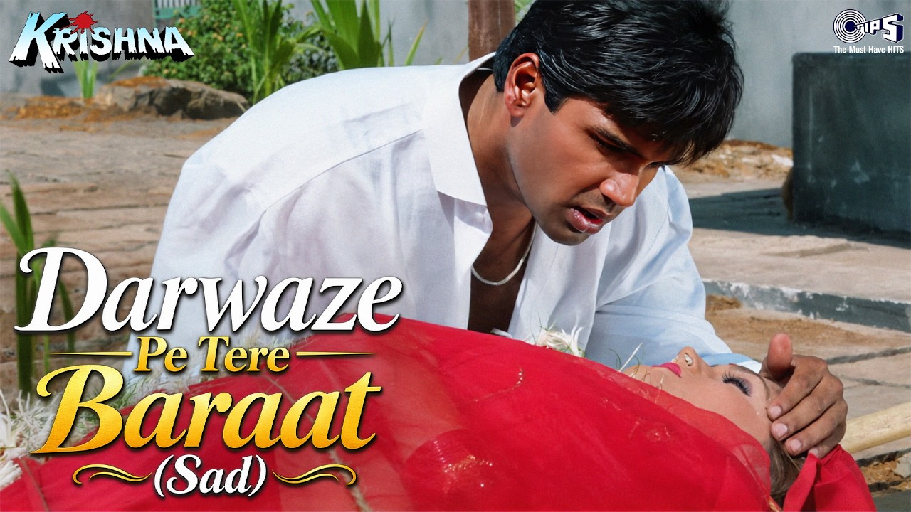 Darwaze Pe Tere Baraat (Sad) | Krishna | Sunil Shetty | Abhijeet Bhattacharya | 90s Emotional Song