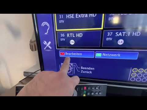 TV Grundig circa 2016, search and sort channels