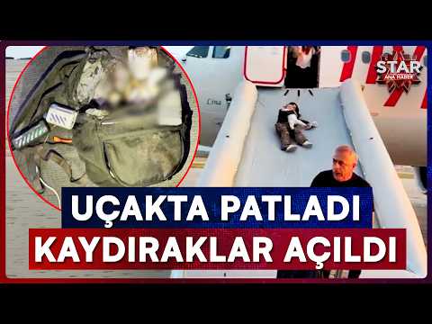 Kalkışa Saniyeler Kala Uçakta Dehşet Dolu Anlar Yaşandı! Acil Durum Planı Devreye Sokuldu