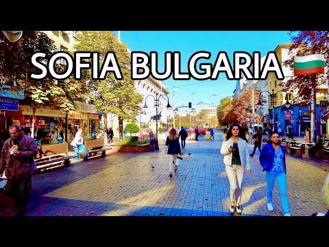 Sofia outubro de 2023 - Curta caminhada pelo centro, Vitosha Boulevard