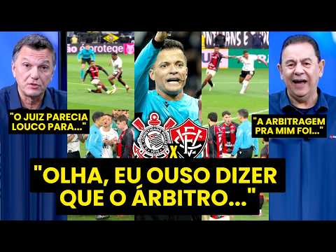 “FOI CONSTRANGEDOR! EU OUSO DIZER que o ÁRBITRO do jogo do CORINTHIANS…” | POLÊMICAS vs VITÓRIA