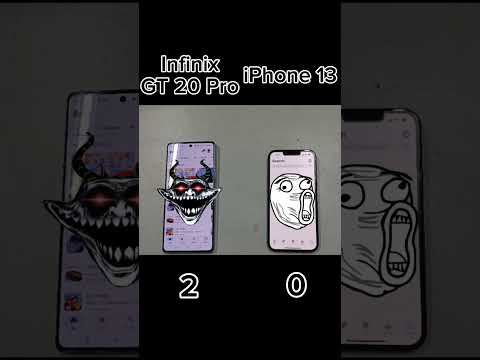 Infinix GT 20 Pro Vs iPhone 13 speed test #fyp #infinixgt20pro #iphone13