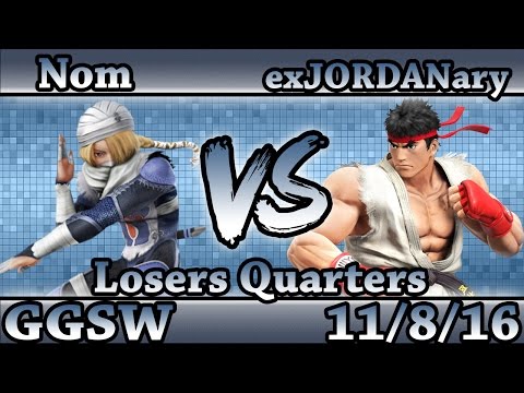 GGSW 6 - GG | Nom (Sheik) vs exJORDANary (RYU) Smash Wii U Losers Quarters - Smash 4