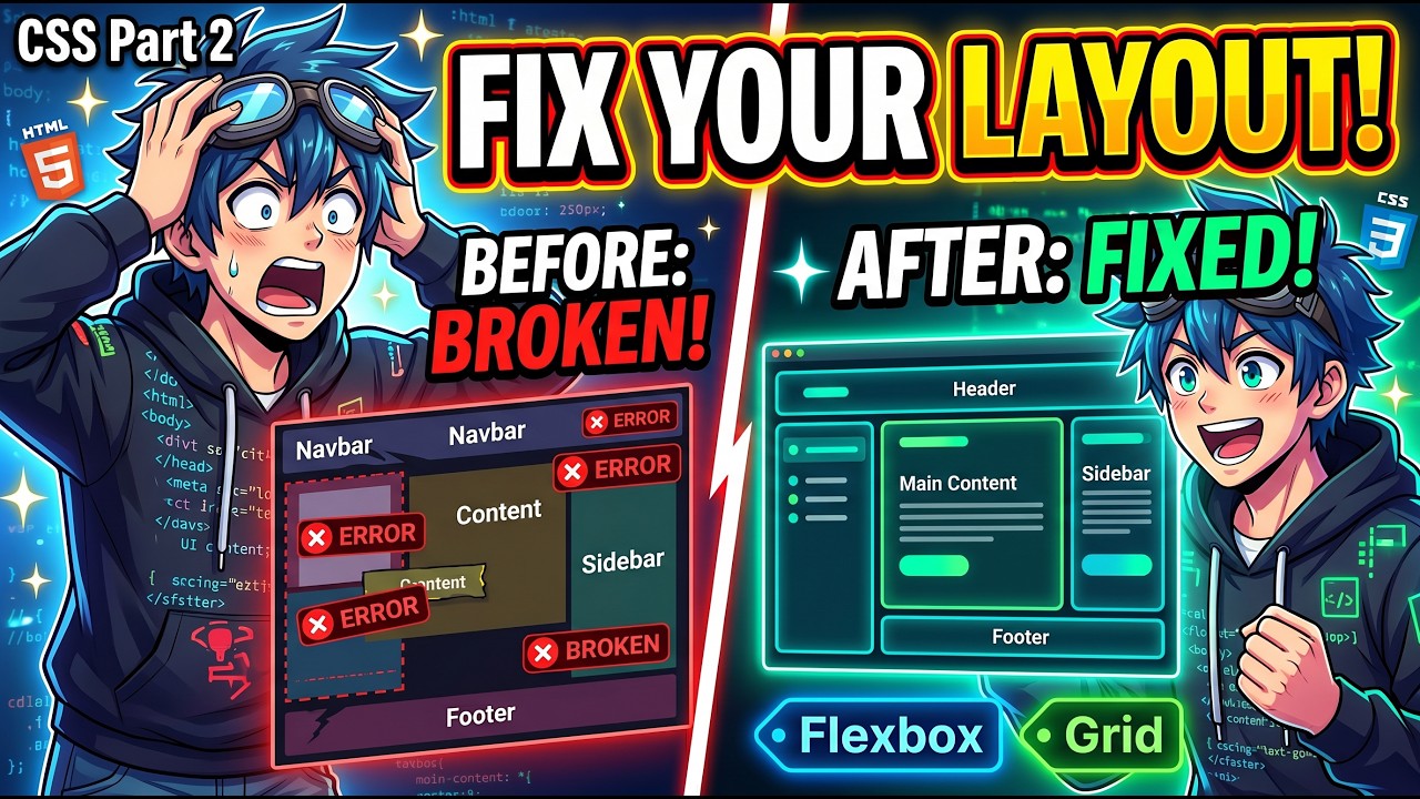 Make Responsive Websites with CSS (Flexbox + Grid)