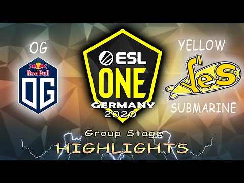 [ENGLISH] OG vs. Yellow Submarine l ESL One Germany 2020 l Group Stage l Highlights