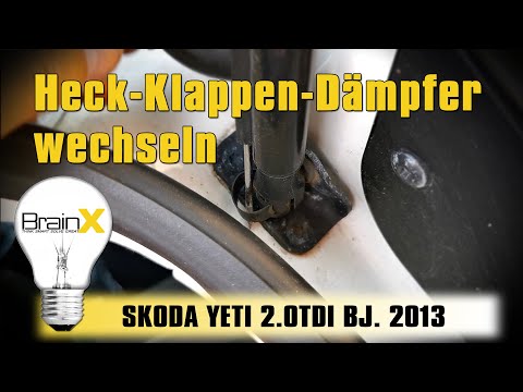 Heckklappendämpfer wechseln Kofferraum Dämpfer Skoda Yeti 5L
