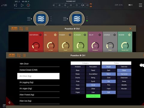 POSEIDON Synth by VirSyn Updated To AUv3 Demo for the iPad