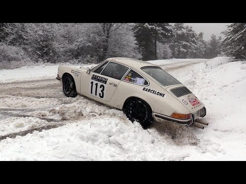 Bufera di neve al Rally di Monte-Carlo historique 2019