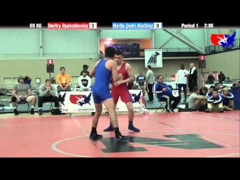 Dmitry Ryabchinskiy vs. Martin (josh) Martinez at 2013 ASICS University Nationals - GR