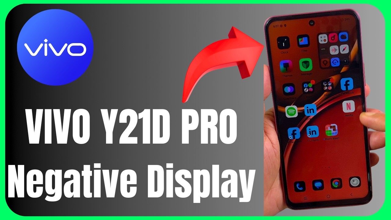 🎨 Vivo Y21D Negative Display 😱📱 | Turn Color Inversion ON/OFF Easily! 🔥