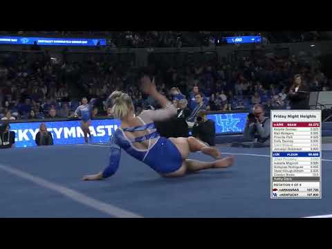 Hailey Davis Near-Perfect 9.975 Floor Kentucky vs Arkansas 3-7-25