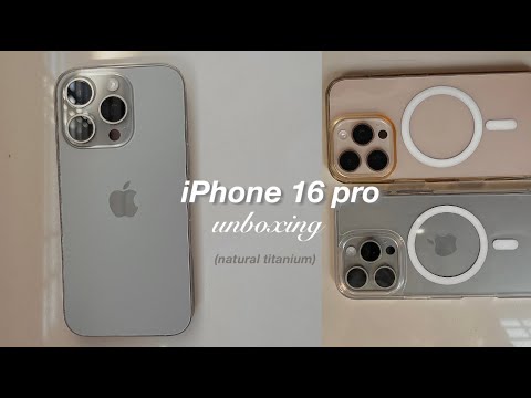 iphone 16 pro || unboxing + review 🌷🤍