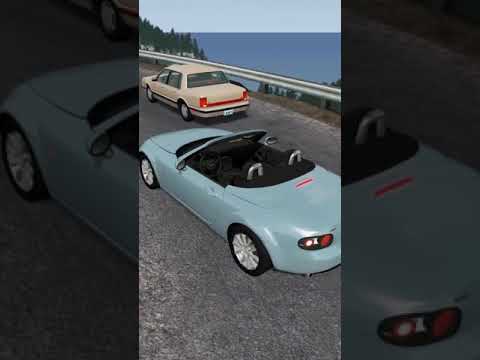 The car lost control and fell off a cliff | BeamNG Drive