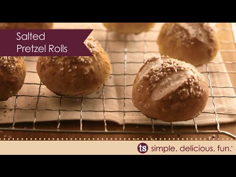 Salted Pretzel Rolls