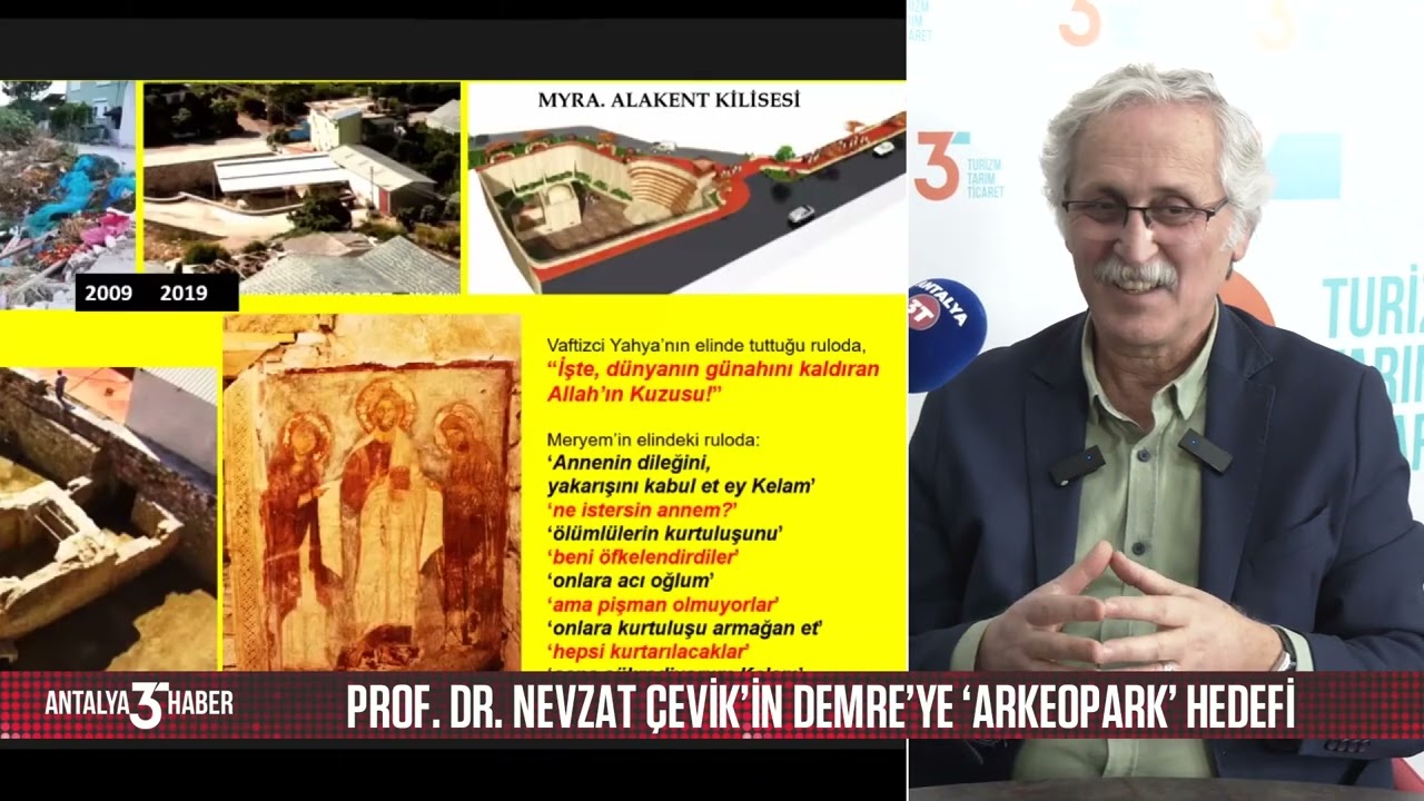 Prof. Dr. Nevzat Çevik’in Demre’ye ‘Arkeopark’ hedefi