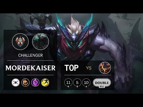 Mordekaiser Top vs Rumble - KR Challenger Patch 9.14
