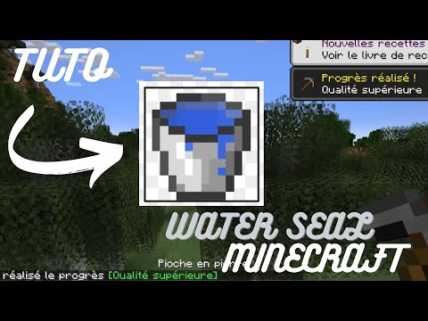 Wyzcorn - TUTORIAL HOW TO COLLECT WATER ON MINECRAFT EASILY BEGINNER TUTORIAL WATER SEAL