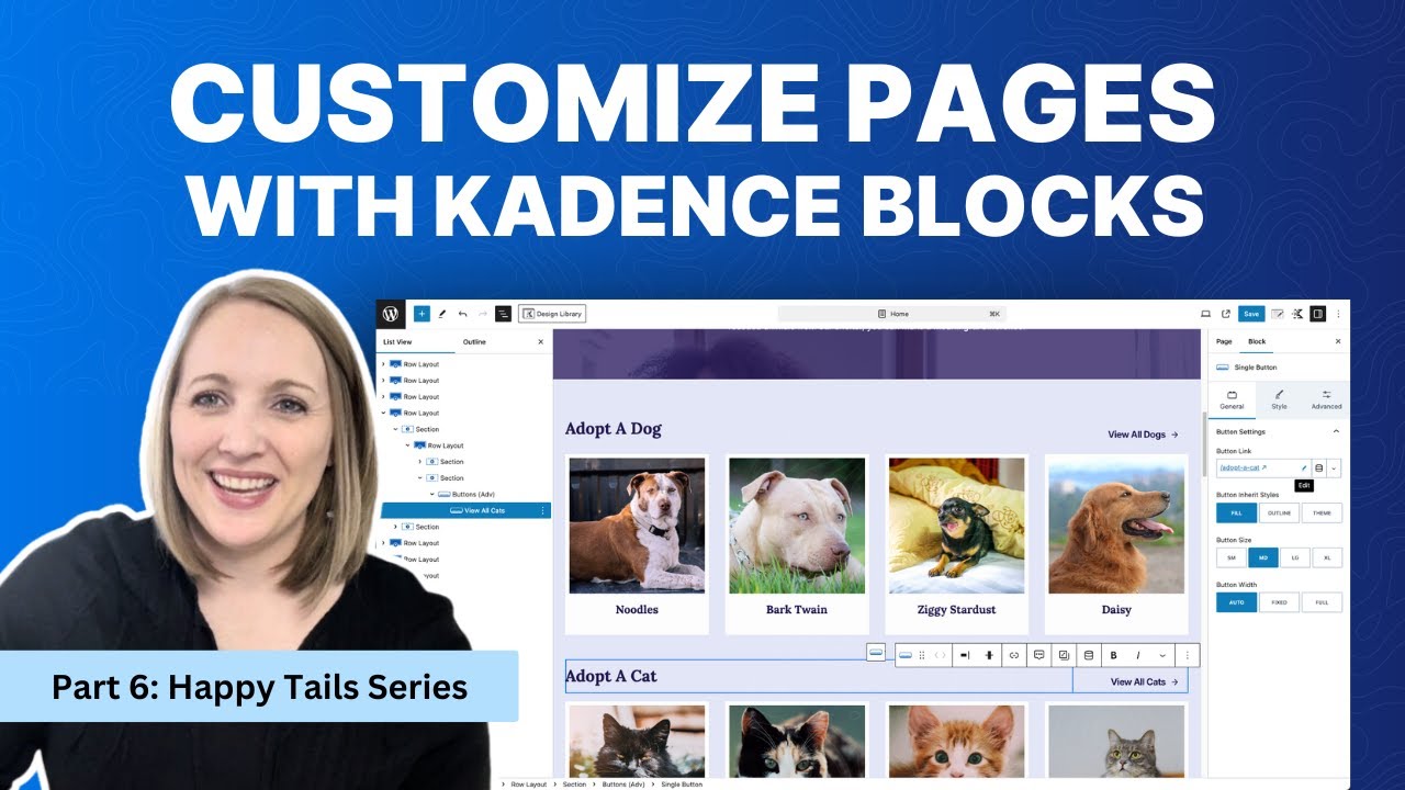 How To Customize Your Pages with Kadence Blocks | Part 6 Creating a WordPress Website with KadenceWP