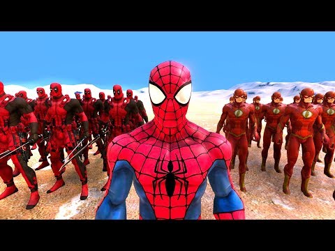 ÖRÜMCEK ADAM ORDUSU VS FLASH ORDUSU - UEBS