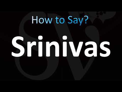 How to Pronounce Srinivas (CORRECTLY!)